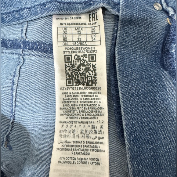 GUESS Jeans Women 32 High Rise Curvy Skinny Jeans - Picture 14 of 15